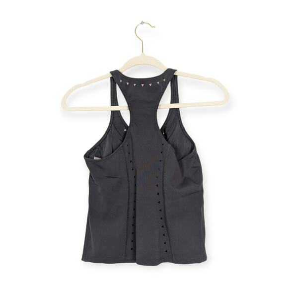 GIGI C Black Roberta Cut Out Athletic Tank Top - Picture 2 of 8